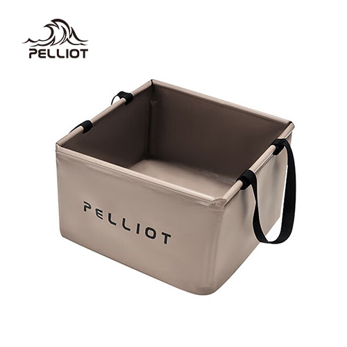 伯希和（Pelliot） 户外折叠水盆新便携式露营大容量储水桶旅游洗脸洗衣泡脚盆 16104403 卡其色