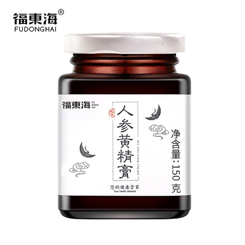 福东海 蜂蜜人参固元膏滋补黄精酒人工熬制滋补养生 人参黄精膏150g