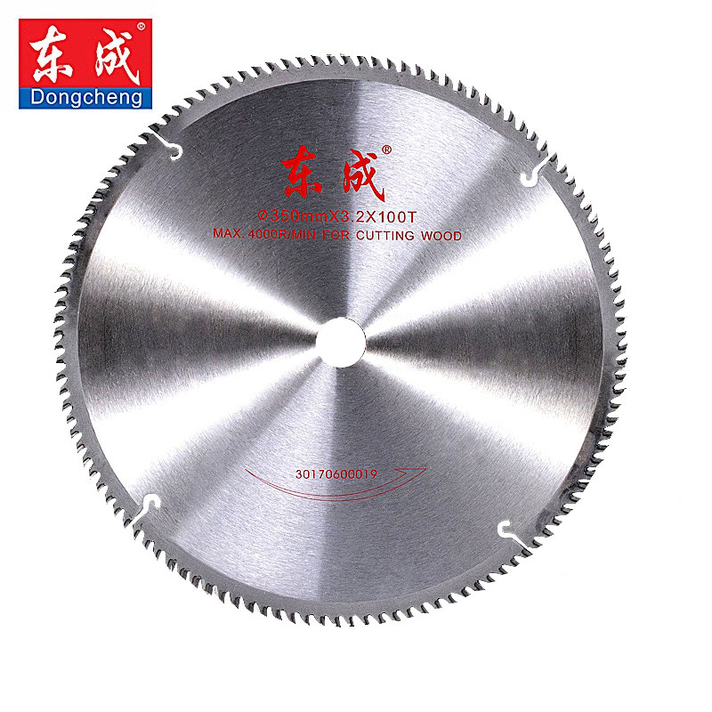 东成 木工切片合金圆锯片专业型 14*100T铝用梯平齿