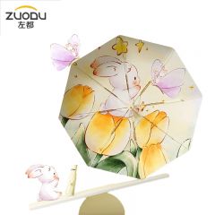 左都 插画遮阳伞星空梦想三折伞