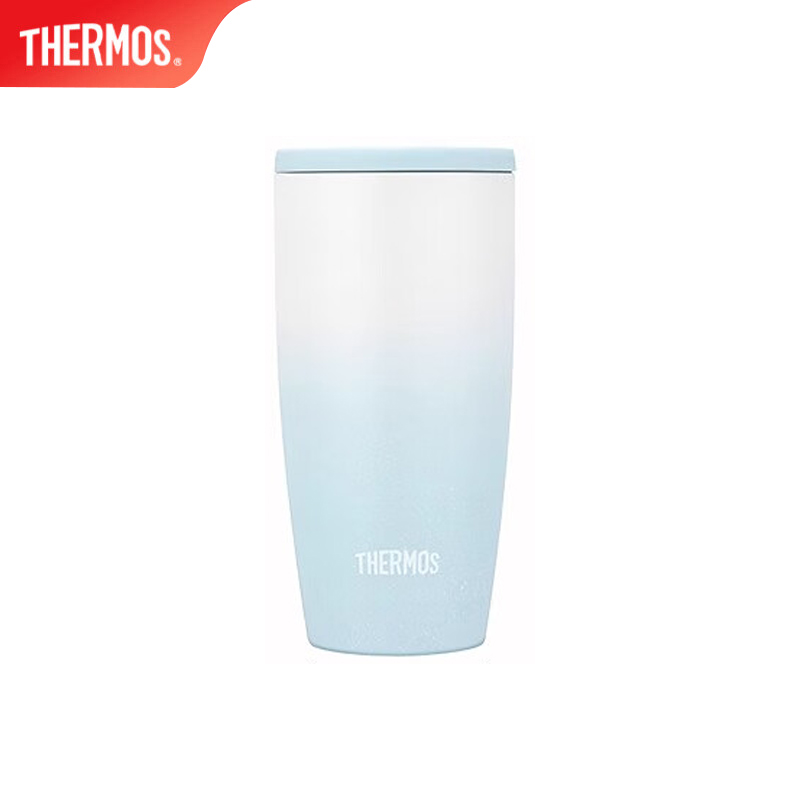膳魔师（THERMOS） TCDM-420LC IB保温咖啡杯简约便携办公陶瓷内胆情侣保冷水杯海盐糖霜IB 400mL