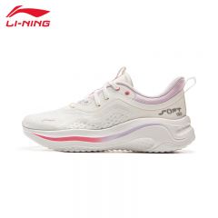 李宁（LI-NING） AGLV040-2运动生活SOFT舒适透气女款潮流休闲鞋乳白色40