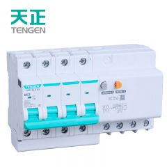 天正电气（TENGEN）TGB1NLE断路器63壳架空气开关带漏保C型 AC400V 4P C40 30mA C 现货