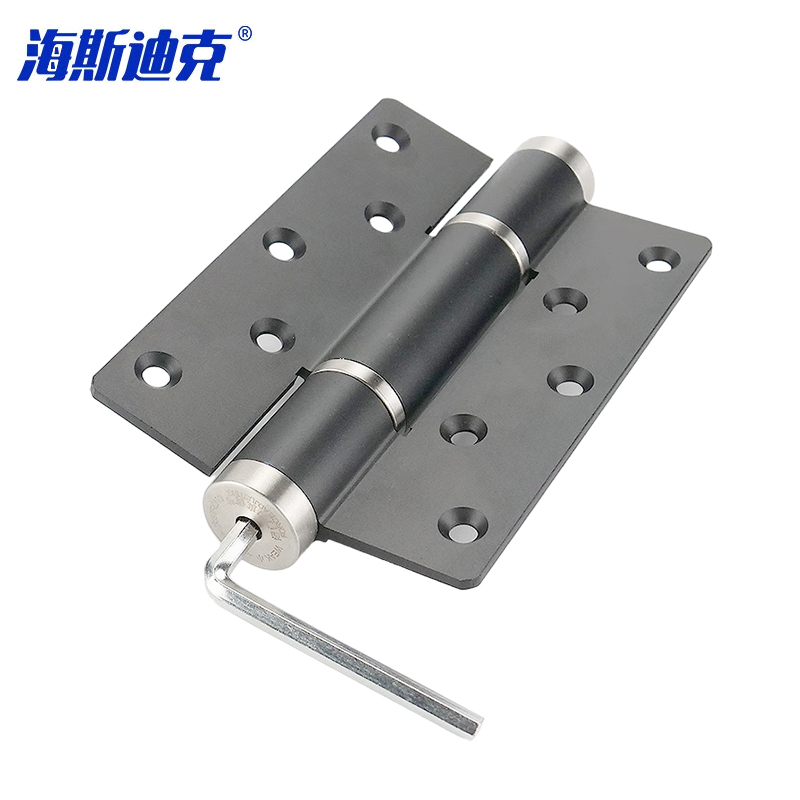 海斯迪克 弹簧液压合页 阻尼缓冲闭门 自动关门定位力度调节 副装配螺丝HKsq-311 5寸平开雅黑(一副)