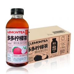 果子熟了 多多柠檬茶 0脂肪茶饮料 荔枝味 含膳食纤维 500mL*15瓶 整箱装