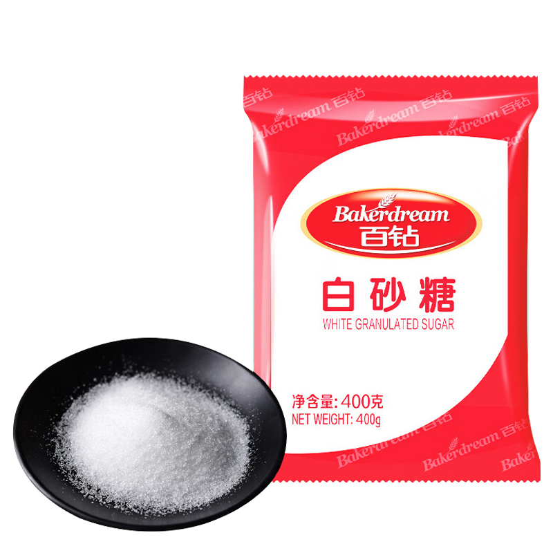 百钻白砂糖400g单位：（袋）