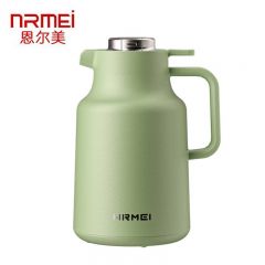 恩尔美（nRMEi） 保温壶家用大容量玻璃内胆智能热水暖壶真空开水瓶家用吉祥家用壶1500ml绿色B219-1500-001