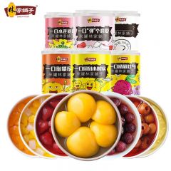 林家铺子 混合水果罐头（黄桃、草莓、桔子、雪梨、椰果、山楂、菠萝、什锦、杨梅等口味随机） 425g*6罐