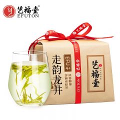艺福堂 茶叶 龙井茶 新茶 老树茶钱塘春茶绿茶走韵纸包茗茶250g 袋