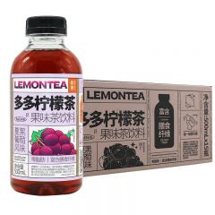 果子熟了 多多柠檬茶 0脂肪茶饮料 夏黑葡萄味 500mL*15瓶 整箱装
