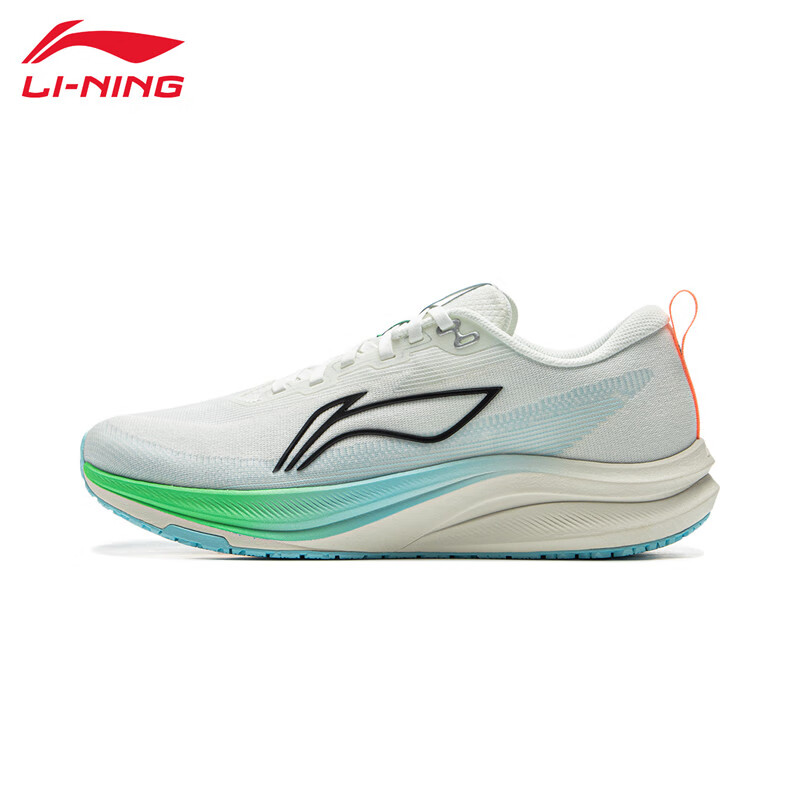 李宁（LI-NING） ARPV001-11跑步赤兔8舒适透气男款竞速跑鞋乳白色 39