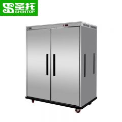 圣托（Shentop） 不锈钢双门保温餐车商用 酒店饭店移动宴会备餐车 学校食堂保温送餐车 STEQ-S32