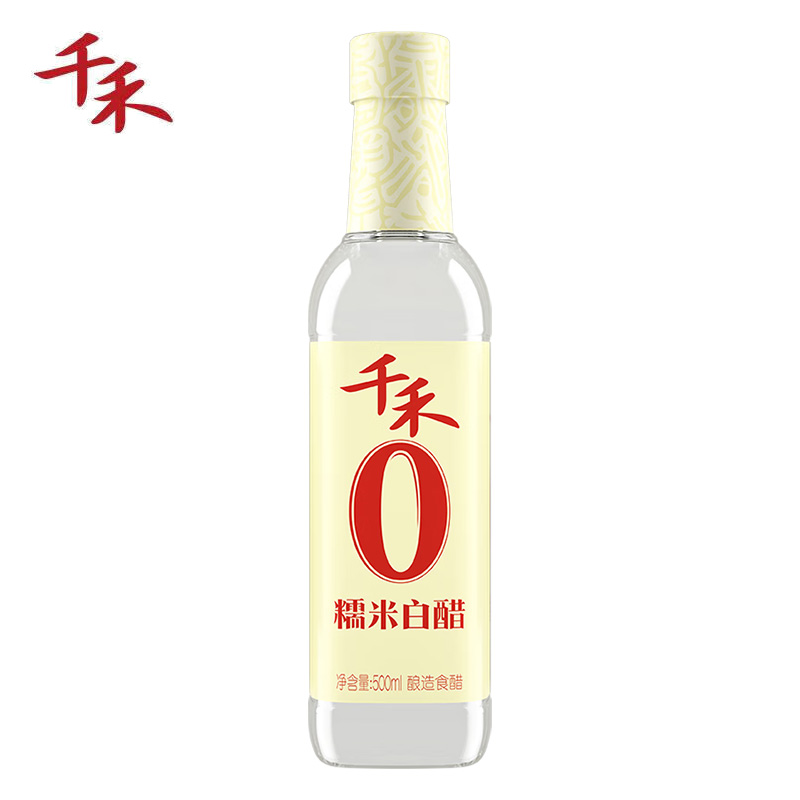 千禾 醋 糯米白醋 酿造糯米醋 不使用添加剂 白醋500ml