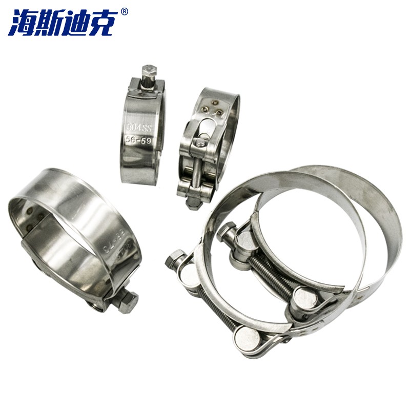 海斯迪克 HK-5162 304不锈钢欧式喉箍强力卡箍 抱箍管卡管箍直径131-139mm/个