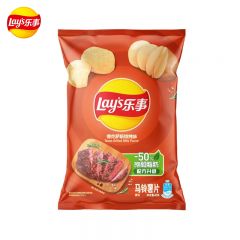 乐事Lay's  德克萨斯 烧烤味 40g*10 经典原味青柠味黄瓜味休闲零食小吃