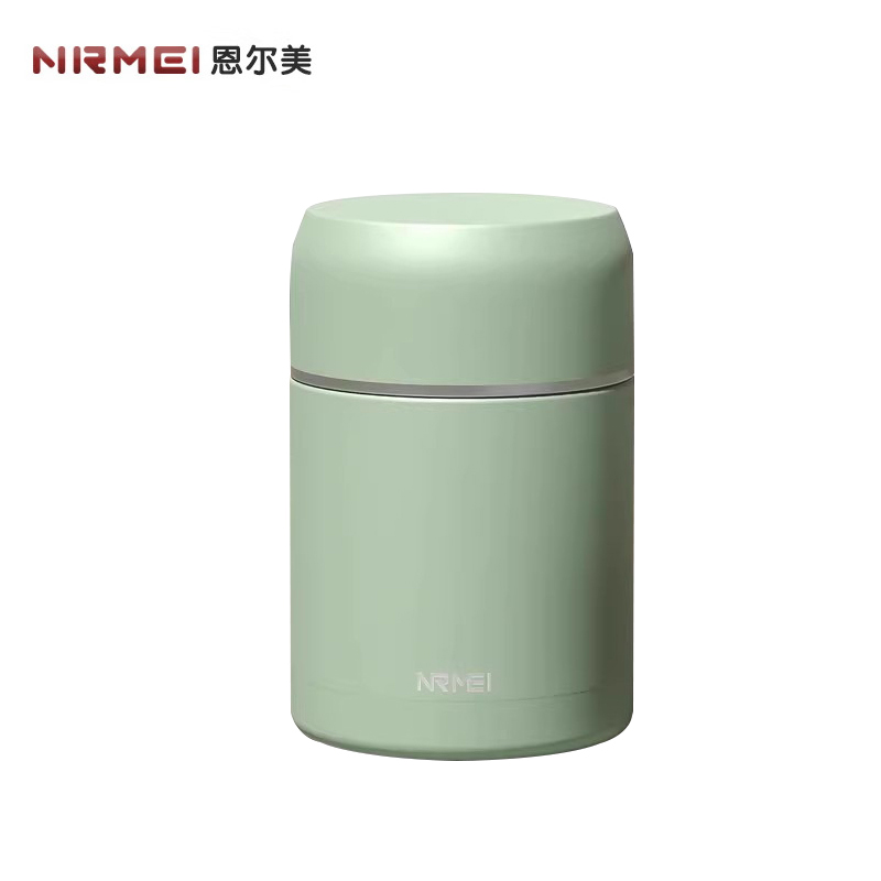 恩尔美（nRMEi） NQMSG-004焖烧杯316不锈钢女双层保温饭盒宽口闷焖烧怀银耳羹神器粥壶桶罐 【升级316不锈钢】绿色 1000ml