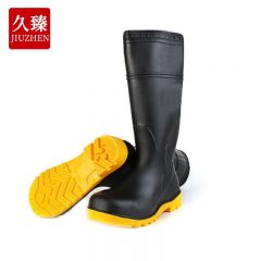 久臻 防砸劳保靴 防砸刺穿防特种工矿双防靴 黑色44码1双 YTY07 袋