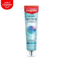 高露洁 每日光泽牙膏清新口气健齿修护含氟成人牙膏怡神留兰160g