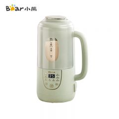 小熊（Bear） 豆浆机 1L大容量 破壁机小型家用隔音罩轻音免煮免过滤316不锈钢刀高硼硅玻璃W08N8