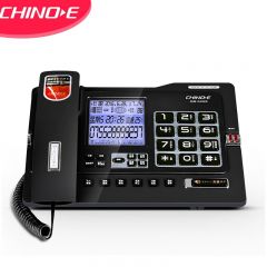 中诺（CHINO-E） G025录音（配16G卡）座机录音480小时 智能办公家用 黑色