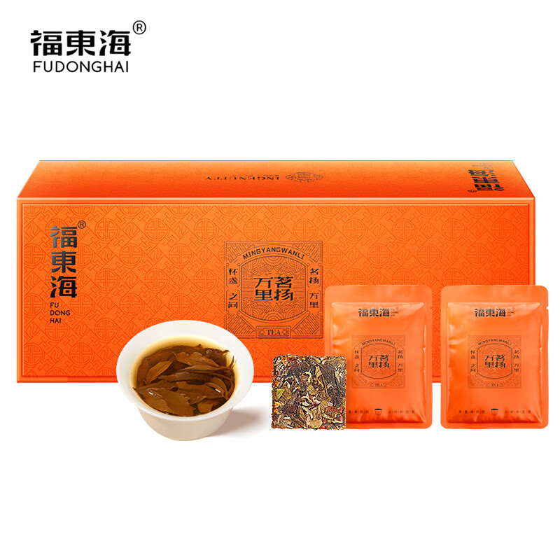 福东海 茶叶花草茶节日伴手礼品自己喝 6克*30袋 陈皮白茶180g