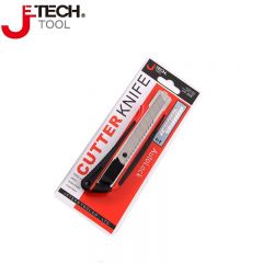 捷科（JETECH） 18mm自锁式包胶美工刀壁纸刀裁纸刀开箱刀 CF-50R