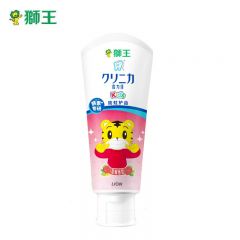 狮王（Lion）齿力佳巧虎酵素牙膏60g草莓含氟防蛀