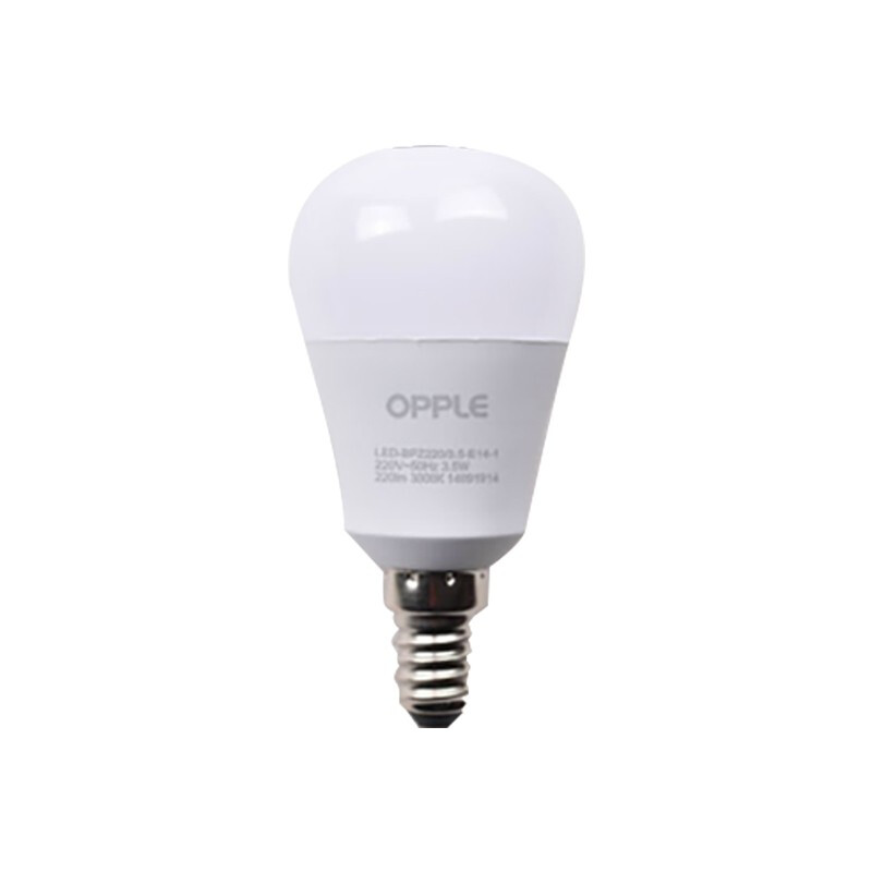 欧普（OPPLE）   家用办公商用照明灯泡 LED球泡-心悦3S-P45-4.5W-E14-6500K白光