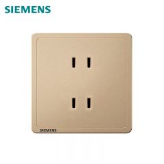 西门子（SIEMENS） 5UB14123NC03 10A 双联二极插座四孔插座 家用墙面插座面板 致典系列 日曜金