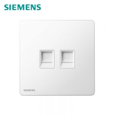 西门子（SIEMENS） 5UH25723NC01 双电脑CAT6插座 六类 86型墙壁开关插座面板 睿宸系列 象牙白