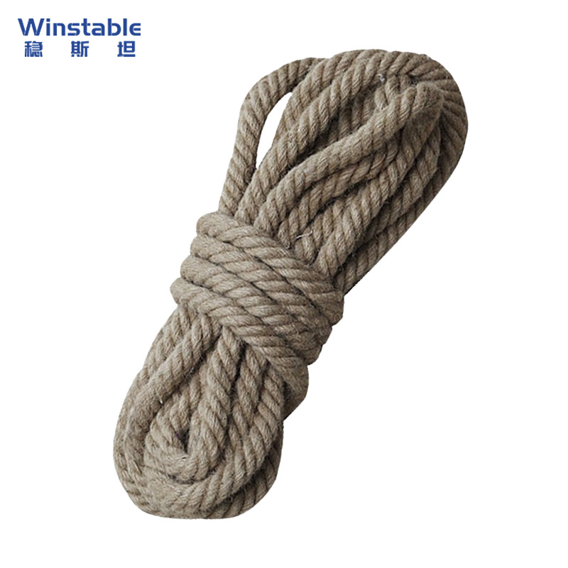 稳斯坦(Winstable) WST111 麻绳 捆绑绳 打包绳 手工编织绳子 长度可定制 14mm*10m