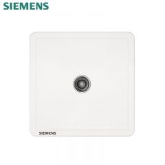 西门子（SIEMENS） 5UH14313NC01 单电视插座 致典系列 雅白TV插座单孔前面插座