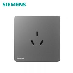 西门子（SIEMENS） 5UB25433NC02 三孔插座 开关插座面板 家用墙面开关插座 16A 睿宸系列 深灰银