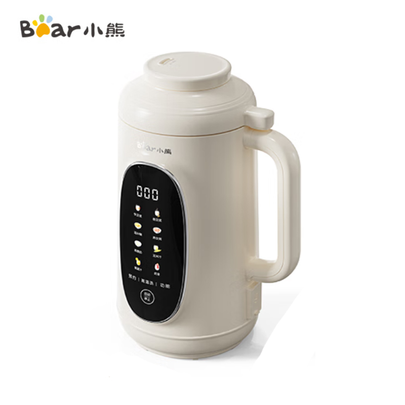 小熊（Bear） 豆浆机 家用小型破壁机 1.35L家庭大容量1-6人 免过滤防溢熬煮榨汁机触控屏DJJ-M10J6