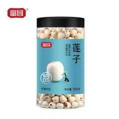 富昌 莲子 湘潭通芯磨皮白莲子500g 粉糯回甘易煮易烂 干货 煲汤食材