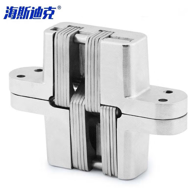海斯迪克 HKYC-17 不锈钢暗藏式十字铰链 折叠门隐形门合页 7号（34*140mm）