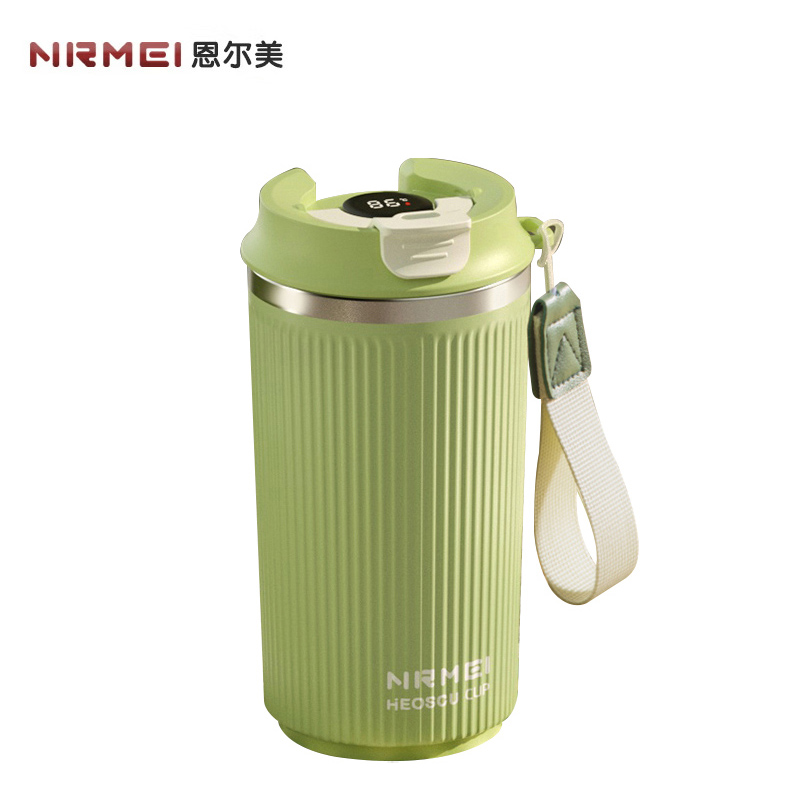恩尔美（nRMEi） 自动搅拌杯可充电咖啡杯保温杯电动摇摇杯磁力旋转懒人冲泡豆奶粉 抹茶绿500ML[3s速溶+可充电]G222-500-001