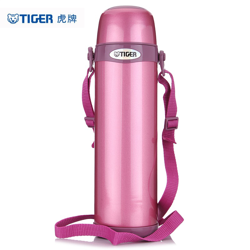 虎牌（TIGER） 保温杯水杯杯子保冷杯真空杯运动户外旅行男女水杯MBI-A10C 1.0L 亮炫粉PH 1L