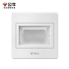 公牛（BULL） G07D122D 86型LED嵌入式壁脚灯墙角楼梯台阶灯走廊灯 (白光)