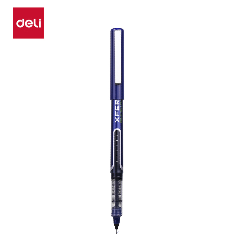 得力（deli） S657直液式走珠笔蓝色中性笔学生用速干笔全针管水笔办公室签字笔