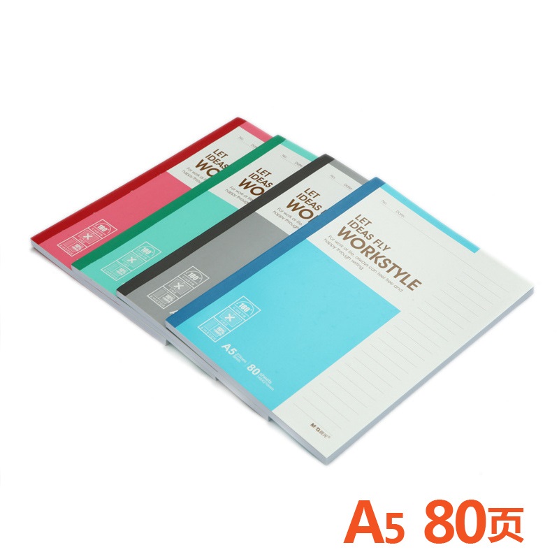 晨光（M&G）A5/80页 无线装钉本（商务)办公笔记本软抄本日记本简约小清新 APYJU411