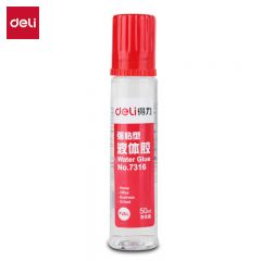 得力（deli） 7316强粘型高透明胶水 海绵胶头粘性升级 商务办公专用液体胶