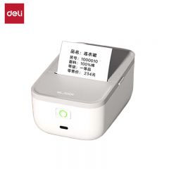 得力（deli）纽赛Q5白智能蓝牙热敏标签打印机 家用收纳开学姓名贴50mm手持便携商用服装吊牌零售食品标价机