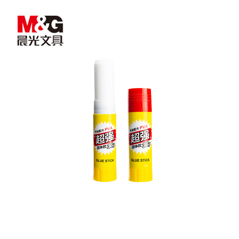 晨光 (M&G)36g强力高粘度固体胶 PVA胶棒 学生手工固体黏胶 快干耐用胶棒 办公用品 ASG97156 12支