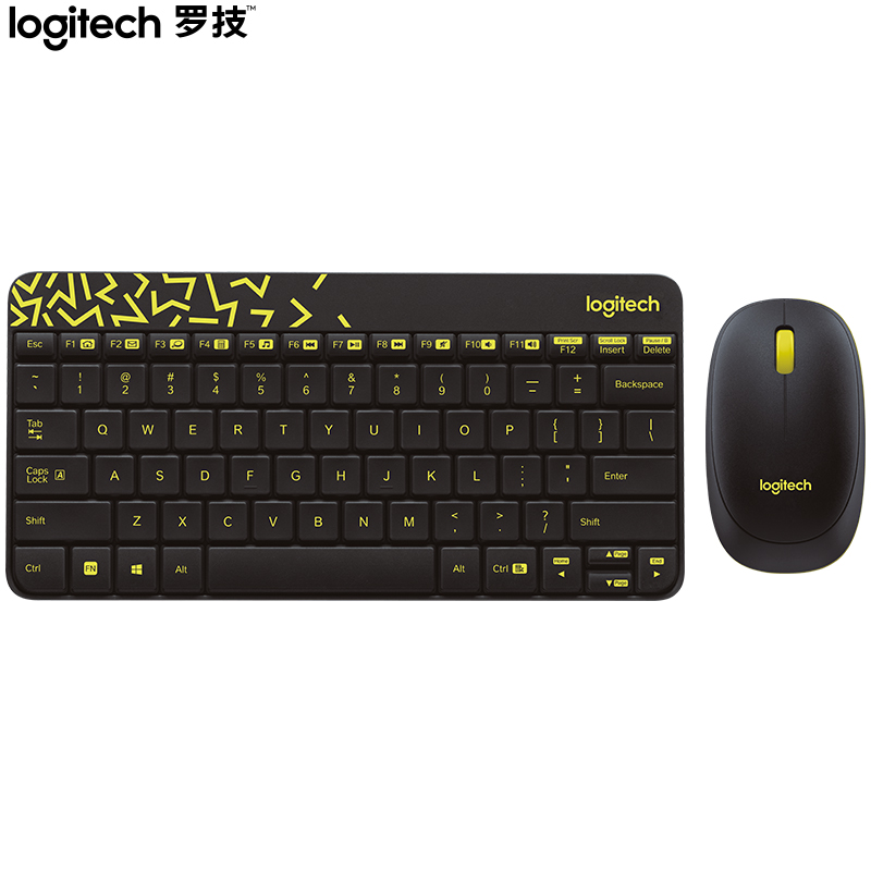 罗技（Logitech） MK240 Nano无线键鼠套装办公紧凑型超长续航带2.4G接收器黑