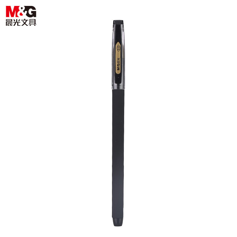 晨光(M&G)  AGPA2004中性笔0.5mm半针管签字笔黑金系列商务水笔黑色