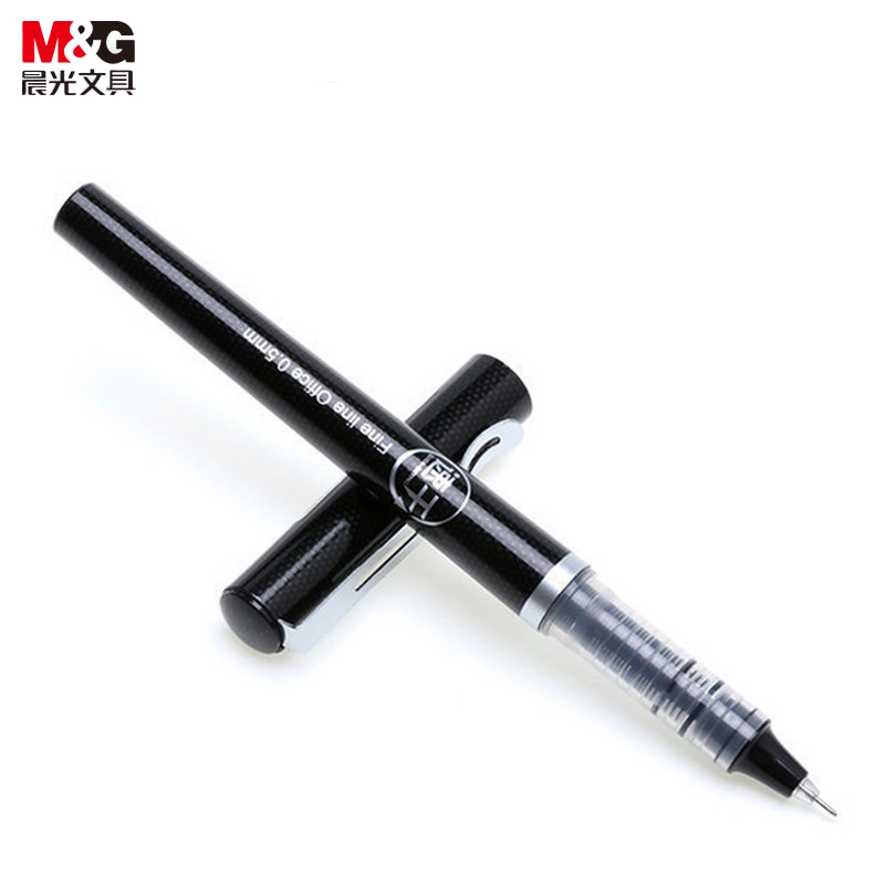 晨光（M&G） ARP57501签字笔0.5mm黑色顺滑不漏墨高效长书写