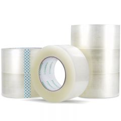 得力（deli） 品正30933封箱胶带60mm*200y*45um(透明)(6卷/筒)