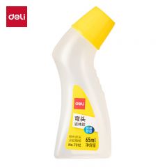 得力（deli） 7312弯头液体胶黄瓶高透明胶水高粘液体胶学生文具