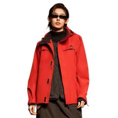 拓路者 XHW303009-J朱雀冲锋衣户外抓绒内胆三合一男女款红色/件